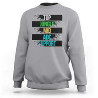 Gaming Humor 5 Roles Sweatshirt Quote For Gamer Lovers - Wonder Print Shop