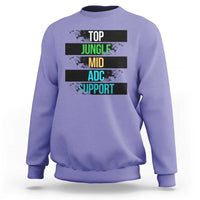 Gaming Humor 5 Roles Sweatshirt Quote For Gamer Lovers - Wonder Print Shop