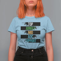 Gaming Humor 5 Roles T Shirt For Women Quote For Gamer Lovers - Wonder Print Shop