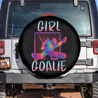 Funny Ice Hockey Girl Goalie Splatter Art Spare Tire Cover Gift For Women - Wonder Print Shop