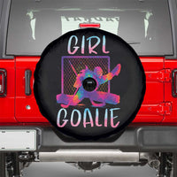 Funny Ice Hockey Girl Goalie Splatter Art Spare Tire Cover Gift For Women - Wonder Print Shop