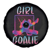 Funny Ice Hockey Girl Goalie Splatter Art Spare Tire Cover Gift For Women - Wonder Print Shop