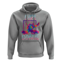 Funny Ice Hockey Girl Goalie Splatter Art Hoodie Gift For Women - Wonder Print Shop