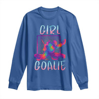 Funny Ice Hockey Girl Goalie Splatter Art Long Sleeve Shirt Gift For Women - Wonder Print Shop