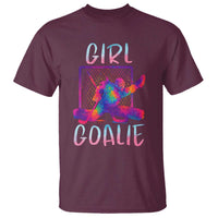 Funny Ice Hockey Girl Goalie Splatter Art T Shirt Gift For Women - Wonder Print Shop