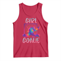 Funny Ice Hockey Girl Goalie Splatter Art Tank Top Gift For Women - Wonder Print Shop