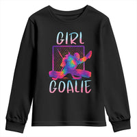 Funny Ice Hockey Girl Goalie Splatter Art Youth Sweatshirt Gift For Women - Wonder Print Shop