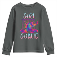 Funny Ice Hockey Girl Goalie Splatter Art Youth Sweatshirt Gift For Women - Wonder Print Shop