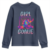Funny Ice Hockey Girl Goalie Splatter Art Youth Sweatshirt Gift For Women - Wonder Print Shop