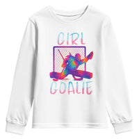 Funny Ice Hockey Girl Goalie Splatter Art Youth Sweatshirt Gift For Women - Wonder Print Shop