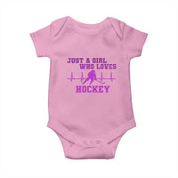 Funny Just A Girl Who Loves Hockey Baby Onesie Gift For Women - Wonder Print Shop