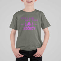 Funny Just A Girl Who Loves Hockey T Shirt For Kid Gift For Women - Wonder Print Shop