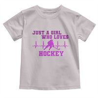 Funny Just A Girl Who Loves Hockey Toddler T Shirt Gift For Women - Wonder Print Shop