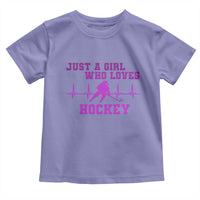 Funny Just A Girl Who Loves Hockey Toddler T Shirt Gift For Women - Wonder Print Shop