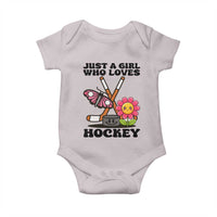 Just A Girl Who Loves Ice Hockey Baby Onesie Sports Lover Gift - Wonder Print Shop