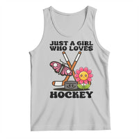 Just A Girl Who Loves Ice Hockey Tank Top Sports Lover Gift - Wonder Print Shop