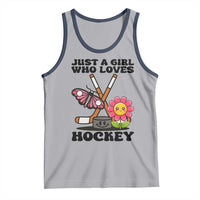 Just A Girl Who Loves Ice Hockey Tank Top Sports Lover Gift - Wonder Print Shop
