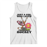 Just A Girl Who Loves Ice Hockey Tank Top Sports Lover Gift - Wonder Print Shop