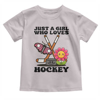 Just A Girl Who Loves Ice Hockey Toddler T Shirt Sports Lover Gift - Wonder Print Shop