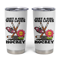 Just A Girl Who Loves Ice Hockey Tumbler Cup Sports Lover Gift - Wonder Print Shop