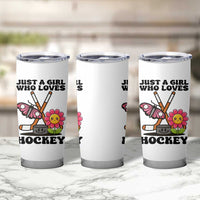 Just A Girl Who Loves Ice Hockey Tumbler Cup Sports Lover Gift - Wonder Print Shop