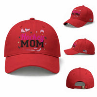 Proud Hockey Mom Baseball Cap Ice Hockey Supporter Gift