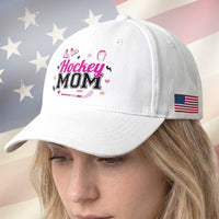 Proud Hockey Mom Baseball Cap Ice Hockey Supporter Gift