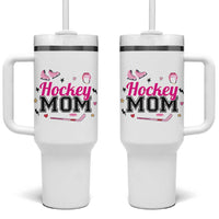 Proud Hockey Mom Tumbler With Handle Ice Hockey Supporter Gift - Wonder Print Shop
