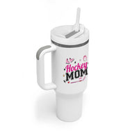 Proud Hockey Mom Tumbler With Handle Ice Hockey Supporter Gift - Wonder Print Shop