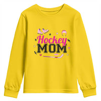 Proud Hockey Mom Youth Sweatshirt Ice Hockey Supporter Gift - Wonder Print Shop