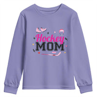 Proud Hockey Mom Youth Sweatshirt Ice Hockey Supporter Gift - Wonder Print Shop