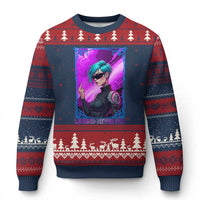 Cyberpunk Girl Legend Never Die Ugly Christmas Sweater Gaming Aesthetic Gift - Wonder Print Shop