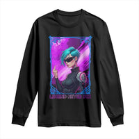 Cyberpunk Girl Legend Never Die Long Sleeve Shirt Gaming Aesthetic Gift - Wonder Print Shop