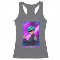Cyberpunk Girl Legend Never Die Racerback Tank Top Gaming Aesthetic Gift - Wonder Print Shop