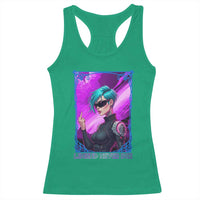 Cyberpunk Girl Legend Never Die Racerback Tank Top Gaming Aesthetic Gift - Wonder Print Shop