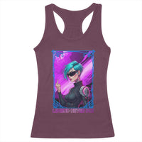 Cyberpunk Girl Legend Never Die Racerback Tank Top Gaming Aesthetic Gift - Wonder Print Shop