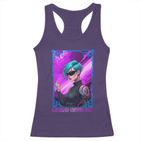 Cyberpunk Girl Legend Never Die Racerback Tank Top Gaming Aesthetic Gift - Wonder Print Shop