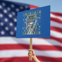 Funny Liberty Statue Ugly Sweater Gift Protest Sign Merry Resistmas - Wonder Print Shop