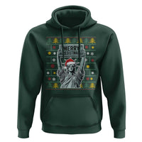 Funny Liberty Statue Ugly Sweater Gift Hoodie Merry Resistmas - Wonder Print Shop