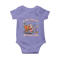 No Kings Only Santa Baby Onesie Funny Christmas Parody Gift - Wonder Print Shop