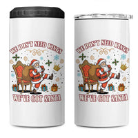 No Kings Only Santa 4 in 1 Can Cooler Tumbler Funny Christmas Parody Gift - Wonder Print Shop