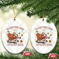 No Kings Only Santa Ceramic Ornament Funny Xmas Parody Gift - Wonder Print Shop