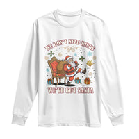 No Kings Only Santa Long Sleeve Shirt Funny Christmas Parody Gift - Wonder Print Shop