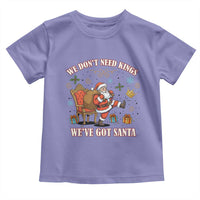 No Kings Only Santa Toddler T Shirt Funny Christmas Parody Gift - Wonder Print Shop