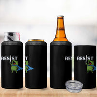 Resist Frog Warrior 4 in 1 Can Cooler Tumbler Funny Rebel Meme Gift - Wonder Print Shop