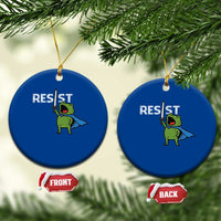 Resist Frog Warrior Ceramic Ornament Funny Rebel Meme Gift - Wonder Print Shop