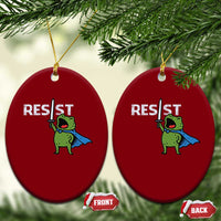 Resist Frog Warrior Ceramic Ornament Funny Rebel Meme Gift - Wonder Print Shop