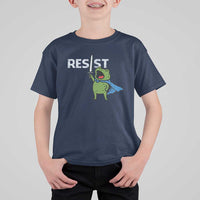 Resist Frog Warrior T Shirt For Kid Funny Rebel Meme Gift - Wonder Print Shop