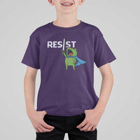 Resist Frog Warrior T Shirt For Kid Funny Rebel Meme Gift - Wonder Print Shop