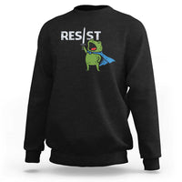 Resist Frog Warrior Sweatshirt Funny Rebel Meme Gift - Wonder Print Shop